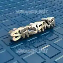 sajana in Blue Bling style - 3D name wallpaper