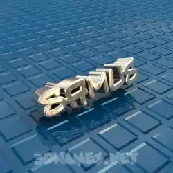 samus in Blue Bling style - 3D name wallpaper