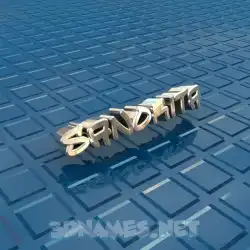 sanorita in Blue Bling style - 3D name wallpaper