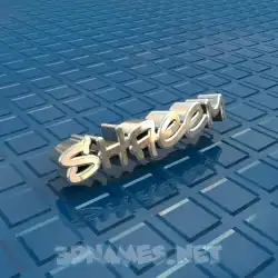 shaeem in Blue Bling style - 3D name wallpaper