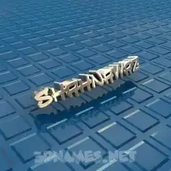 shahnawaz in Blue Bling style - 3D name wallpaper