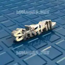 shakil in Blue Bling style - 3D name wallpaper