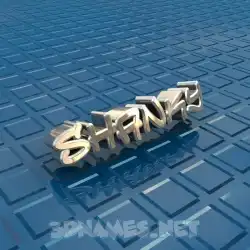 shanky in Blue Bling style - 3D name wallpaper