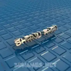 shanu khan in Blue Bling style - 3D name wallpaper