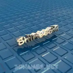 shireesha in Blue Bling style - 3D name wallpaper