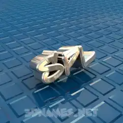 spl in Blue Bling style - 3D name wallpaper