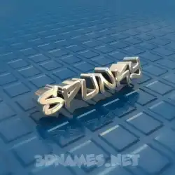 spunky in Blue Bling style - 3D name wallpaper