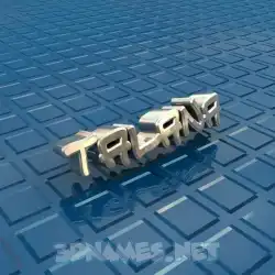 talana in Blue Bling style - 3D name wallpaper