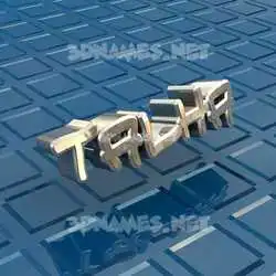 talha in Blue Bling style - 3D name wallpaper