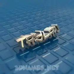 taylan in Blue Bling style - 3D name wallpaper