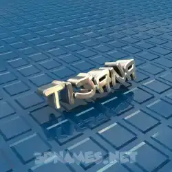tijana in Blue Bling style - 3D name wallpaper