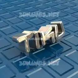 tiku in Blue Bling style - 3D name wallpaper