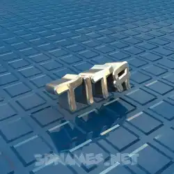 tita in Blue Bling style - 3D name wallpaper
