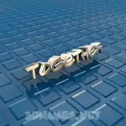 together in Blue Bling style - 3D name wallpaper