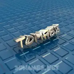 tomasz in Blue Bling style - 3D name wallpaper