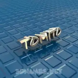 tomito in Blue Bling style - 3D name wallpaper