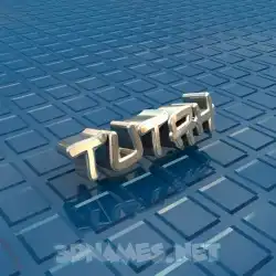 tutah in Blue Bling style - 3D name wallpaper