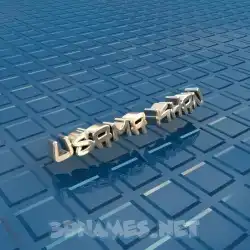 usama khan in Blue Bling style - 3D name wallpaper