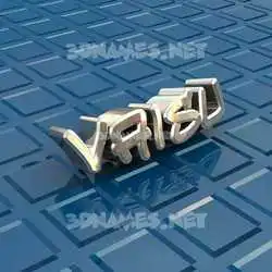 vaisu in Blue Bling style - 3D name wallpaper