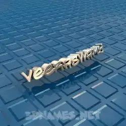 veeraswamy in Blue Bling style - 3D name wallpaper