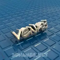 venky in Blue Bling style - 3D name wallpaper
