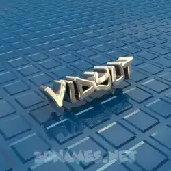 vidyut in Blue Bling style - 3D name wallpaper