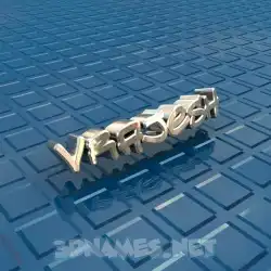 vrajesh in Blue Bling style - 3D name wallpaper