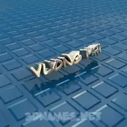 vuong mai in Blue Bling style - 3D name wallpaper