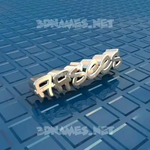 aasees in Blue Bling style - 3D name wallpaper