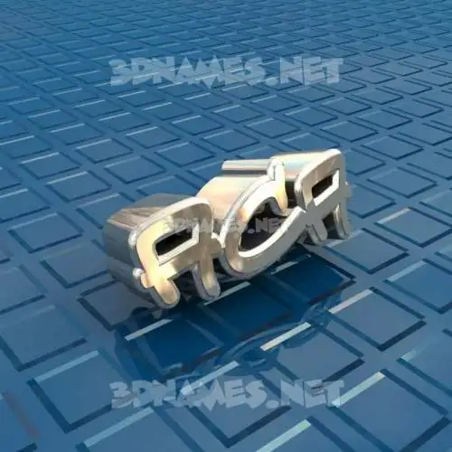 aca in Blue Bling style - 3D name wallpaper