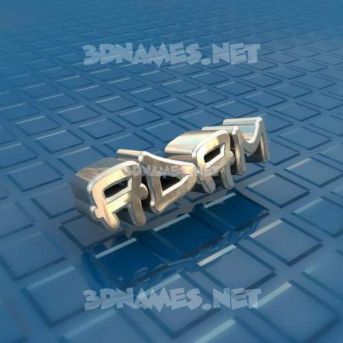 Blue Bling 3D Name for adam