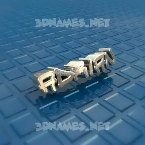 adrian in Blue Bling style - 3D name wallpaper