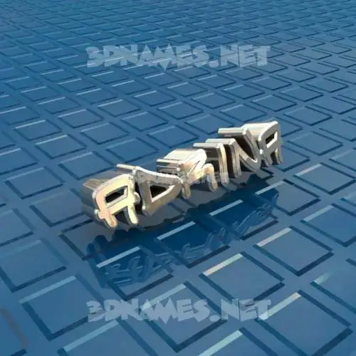 adrina in Blue Bling style - 3D name wallpaper