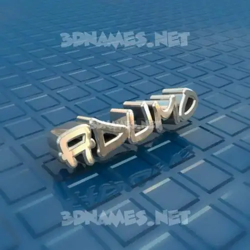 adumo in Blue Bling style - 3D name wallpaper