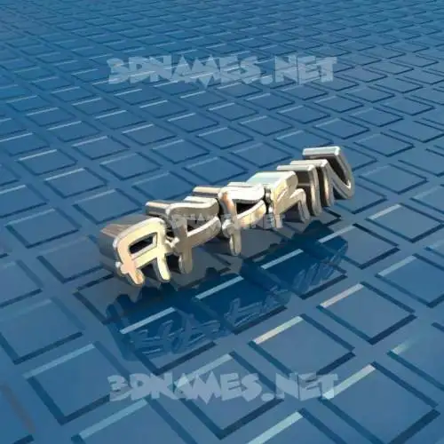 affrin in Blue Bling style - 3D name wallpaper