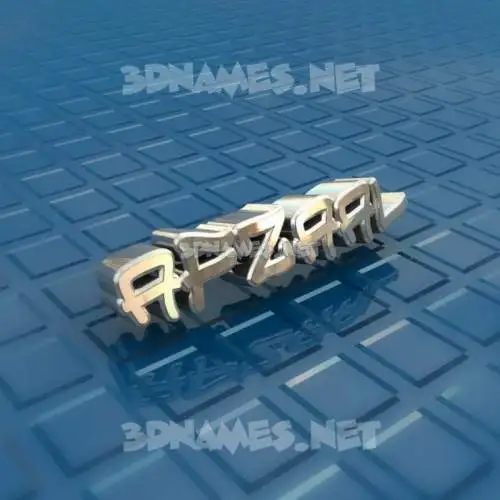 afzaal in Blue Bling style - 3D name wallpaper