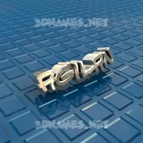 agilan in Blue Bling style - 3D name wallpaper
