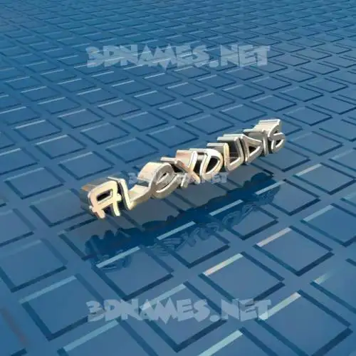 alexoudis in Blue Bling style - 3D name wallpaper