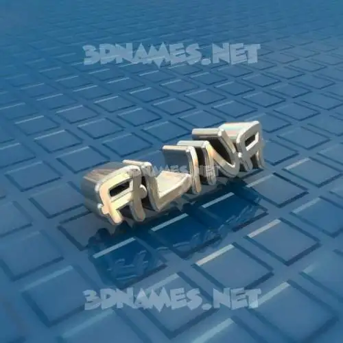 alina in Blue Bling style - 3D name wallpaper