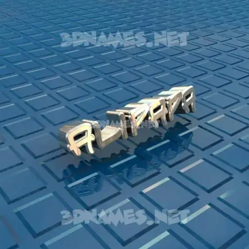 alipapa in Blue Bling style - 3D name wallpaper