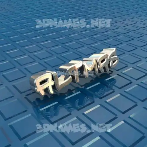 altmas in Blue Bling style - 3D name wallpaper