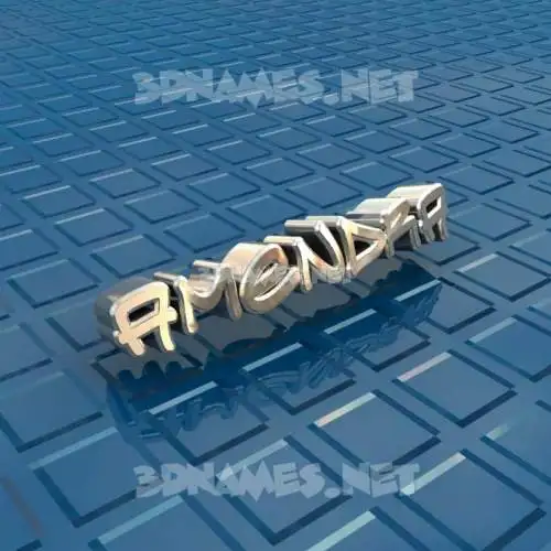 amendra in Blue Bling style - 3D name wallpaper