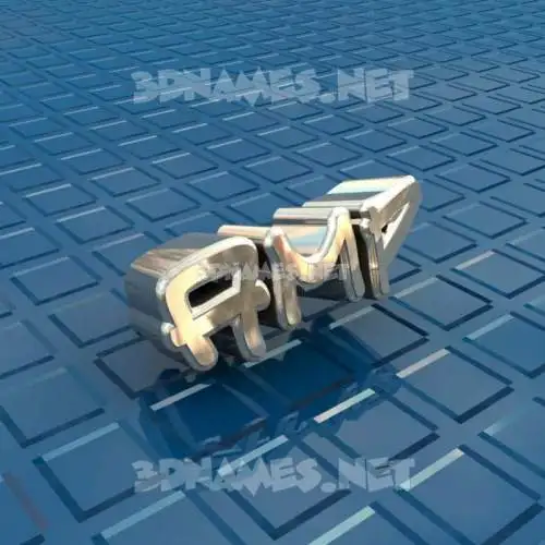 amp in Blue Bling style - 3D name wallpaper