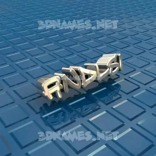 andlsi in Blue Bling style - 3D name wallpaper