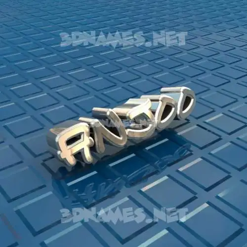 anjoo in Blue Bling style - 3D name wallpaper