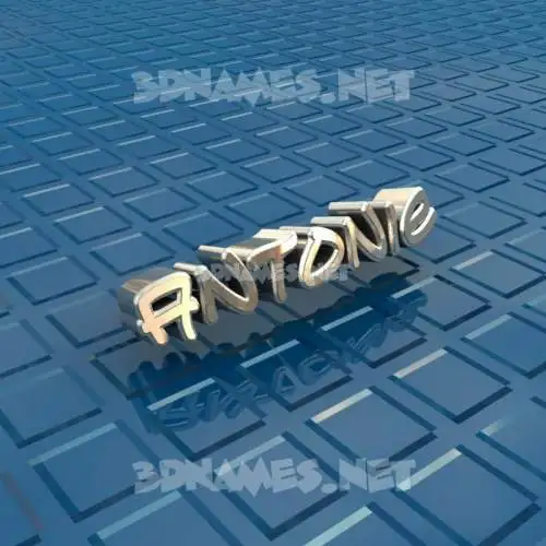 antonie in Blue Bling style - 3D name wallpaper antonie in Blue Bling style - 3D name wallpaper