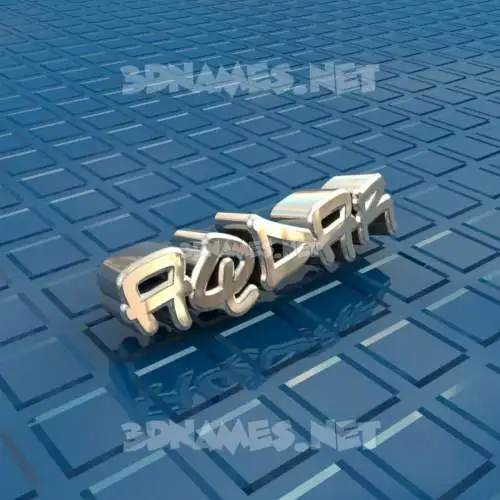 aqdar in Blue Bling style - 3D name wallpaper