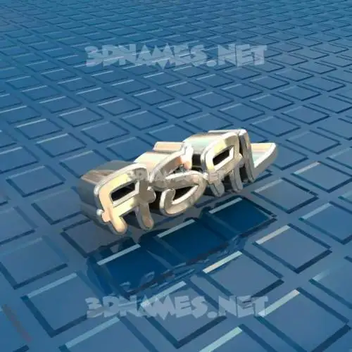 asal in Blue Bling style - 3D name wallpaper