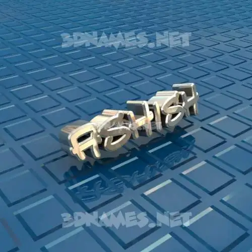 ashish in Blue Bling style - 3D name wallpaper