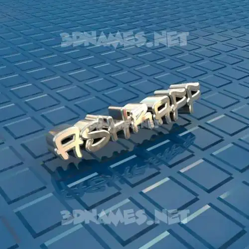ashraff in Blue Bling style - 3D name wallpaper